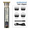 Cross-border Universal T9 Hair Clipper Electric Clipper Household Large Screen Digital Display Electric Clipper Carving Oil Head Razor Barber Clipper