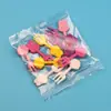 Tenedor de Fruta de Dibujos Animados Japonés Transfronterizo Tenedor de Fruta Animales Lindos para Niños Set de Lonchera Tenedor de Fruta al por Mayor