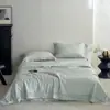 Qualidade Premium Conjunto de Edredom de Verão de Seda Tencel Lenzing Classe A Quatro Peças 120S Jacquard de Ponta Vazado Edredom Refrescante de Verão