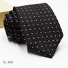 Corbata Jacquard Tintada en Hilo para Hombre 8cm Accesorios para Traje de Negocios Corbata con Logo a Rayas Stock Listo Venta al por Mayor