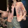 Abrigo de otoño con bordado de cuentas estilo chino Wanlai para mujer, un top de lujo ligero, moderno y único para este otoño