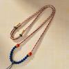 Nuevo Cordón de Collar de Color Xizang Cuerda Thangka Cuerda Colgante Negra Algodón Frotado a Mano Cuerda de Cadena para Clavícula Tejida a Mano