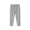 Pantalones Cortos Casuales de Pierna Recta Holgados con Cintura Elástica para Hombre, Primavera/Verano, Anti-Arrugas, con Puños de Corbata
