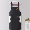 Delantal impermeable y a prueba de aceite, delantal de cocina nuevo y elegante para uso doméstico, uniforme de trabajo, resistente a las manchas, adecuado para restaurantes, ropa de trabajo unisex