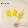 Cuentas Acrílicas de Ositos de Goma de Colores Transparentes Materiales para Pulsera DIY Hecha a Mano Joyería Collar Pendiente Accesorios Cuentas Sueltas