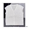 Cárdigan de punto de manga corta de seda helada con cuello en V gris calado para mujer, blusa sin mangas de verano con un toque dulce y picante.