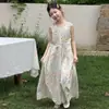 Vestido Floral de Verano sin Mangas para Niñas, Moda Coreana Casual Dulce y a la Moda, Vestido Largo tipo Camiseta para Niños Mayores