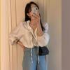 Estilo Francês Orelha Branca Borda Chiffon Camisa Feminina Coreana Outono Design Sense Nicho High-end Sense Camisa Chic Top