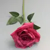 Flor Artificial de Rosa Grande de Cabeza Única Transfronteriza Paisajismo para Salones de Bodas Flor Artificial Escena de Boda Arreglo Floral Decoración de Hotel Flor de Seda