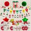 Conjunto de Balões de Natal Transfronteiriço 12 polegadas Balões de Látex Estampados de Natal Caixa de Presente de Natal Balões de Folha de Alumínio para Carro de Viagem