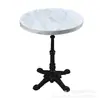 Mesa de Comedor Exterior Francesa de Pizarra Mármol con Borde de Acero Inoxidable Mesas y Sillas para Restaurante Occidental Tienda de Té con Leche Cafetería