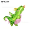 Nuevo globo de dinosaurio QED lindo pterosaurio decoración de fiesta temática de dinosaurios cumpleaños de niños globo de aluminio de dibujos animados