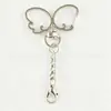 Chaveiro de Laço Fivela Combinada Liga de Zinco Borboleta Chaveiro Criativo Acessórios de Chaveiro de Brinquedo para Bagagem