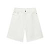 Shorts Masculino Nirben Denim Retrô Americano Vintage Perna Reta Cinco Quartos Semi-Elástico Versátil Simples Casual