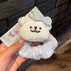 Urso de Desenho Fofo Cachorro Yugui Kitty Anel de Cabelo Animal de Pelúcia Desenho Cabeça Outono e Inverno Novo Rabo de Cavalo Alto