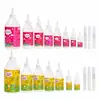 Tecido não tecido pompom artesanato cola 30ml-250ml cola à base de álcool infantil DIY transparente cola à base de álcool corda de cânhamo rosa