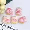 Azúcar Perlado Cabeza de Gatito Cubo de Azúcar Tela Brillante Macarrón Pasador de Pelo Tocado Resina Dibujos Animados Accesorios Decorativos