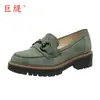 Juti En Stock 2026 Nuevo Resorte Comercio Exterior Talla Grande Suela Gruesa Zapatos de Mujer, Mocasines de Moda y Cómodos para Mujer