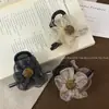 Rede para Cabelo Meio Preso com Strass Girassol Presilha 2025 Nova Penteadeira Parte de Trás da Cabeça Elegante High-End Elegante Acessório de Cabeça