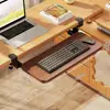 Bandeja para teclado, Estante cajón colgante sin taladro, Estante de almacenamiento, Clip de riel deslizante para escritorio de oficina, Estante de almacenamiento para ratón
