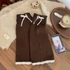 2026 Nuevos Calentadores de Piernas de Punto Grueso para Mujer Estilo Miu, Bloques de Color, con Lazo, Adelgazantes, Cálidos, para Niñas