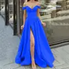 Vestido de Festa de Verão 2026 Novo Transfronteiriço Europeu e Americano, Vestido Sem Mangas Multicor Tomara-que-caia Decote V Costas Abertas Bainha Ampla Fenda para Mulheres