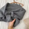 Suéter de Tricô Infantil para Meninos, Novo Estilo de Inverno Espesso, Blusa Lisa para Crianças Pequenas, Suéter Base Tendência para Bebês Meninas, Quente Transfronteiriço