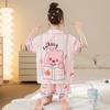 Seda de Hielo 2025 Pijama Nuevo para Niñas Verano Corto Delgado Niñas Niños Grandes Kuromi Ropa para el Hogar Estilo Fresco de Verano