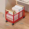 Estantería, estante de almacenamiento para mochilas de estudiantes, unidad de almacenamiento móvil, organizador de libros para debajo del escritorio, carrito pequeño de pie, artículos útiles para el aula