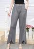 Pantalones plisados de cintura alta para mujer 2025 Verano Nuevo Casual Elegante Suelto Sencillo Moda Todo combina Pantalones de pierna ancha