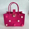 Bolsa de Compras de Feltro para Banquete de Aniversário de Um Ano com Logotipo Bolsa de Feltro Atacado Bolsa Tote Lembrança Personalizada