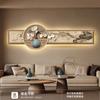 Pintura Decorativa para Sala de Estar Estética da Dinastia Song, Pintura para Pendurar na Parede Atrás do Sofá com Arte Retrô, Arranjo de Atmosfera para Sala de Chá, Pintura de Luz Luminosa