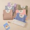 Colete Térmico Patch De Jong Infantil Forrado com Fleece Outono e Inverno Roupa Íntima Interna Sem Costura para Meninos e Meninas Colete Base Lingerie