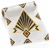 Película de Vidrio con Impresión UV Transfronteriza Patrón de Rombos Negro Dorado Pegatina Decorativa para Partición Venta al por Mayor
