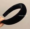 Diadema de esponja de piel sintética de conejo de Corea del Sur, diadema de felpa roja de internet con parte superior de calavera aumentada, accesorios para el cabello de nicho occidental para mujer