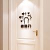 Dibujo Animado Por Favor Toca Adhesivo para Puerta de Dormitorio 3d Adhesivo de Pared Acrílico Habitación Infantil Dormitorio Habitación de Alquiler Adhesivo Decorativo