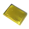 Cobertor de isolamento de primeiros socorros para exterior à prova de vento à prova d'água protetor solar multifuncional cobertor de sobrevivência PET equipamento de sobrevivência de emergência portátil