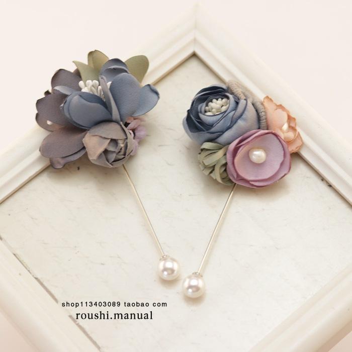 带珠子一字胸针效果图5