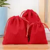 Bolsas de Bolsillo de Terciopelo al por Mayor en Stock, Bolsas de Almacenamiento de Terciopelo Gris, Bolsas de Embalaje para Joyería y Cosméticos