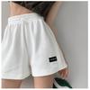 Pantalones Cortos Delgados de Waffle de Verano para Mujer, Versátiles de Cintura Ajustada Suelta, Pijama Casual para el Hogar, Pantalones Deportivos Rectos de Pierna Ancha