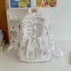 Mochila Escolar de Alto Valor da Moda Transfronteiriça para Alunas do Ensino Fundamental e Médio Design de Nicho Simples Mochila Versátil