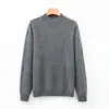 Novedad Otoño/Invierno 2026: Suéter de Lana con Forro Polar de Cuello Medio Alto para Mujer, Jersey de Cachemir de Punto Holgado