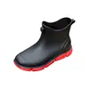 Botas de Chuva de Material Ecológico Transfronteiriças para Homens e Mulheres, Botas de Chuva Fashionáveis de Cano Curto Antiderrapantes para Adultos, Sapatos de Borracha, Sapatos Aquáticos