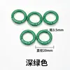 Llavero de anillo de plástico de colores Accesorios para abalorios DIY Colgante de anillo de resorte Gancho de campana Materiales para cadena de teléfono móvil