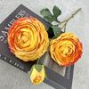 Venta Directa de Fábrica de 3 Cabezas de Flor Artificial Loto de Nieve de Tianshan, Adornos Florales para el Hogar, Decoración para Hotel B&B, Ramos de Boda