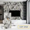 Tablero de aluminio-plástico autoadhesivo pegatinas de pared habitación en blanco pared de cemento papel tapiz especial sin formaldehído adhesivo fuerte pegatinas de pared imitación mármol