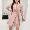 Yujie fan estilo profissional terno colarinho moda plissado jaqueta profissional cross-border roupas femininas outono nova moda terno saia