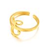 Directo de fábrica transfronterizo nuevo 26 letras anillo abierto de acero inoxidable anillo de moda anillo de letra personalizado al por mayor
