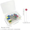 Herramientas de Costura y Patchwork, Pines de Fijación para Patchwork con Forma de Flor de Ciruelo, Pines de Posicionamiento con Forma de Flor, Pines de Cabeza Grande, 50 Piezas, 100 Piezas/Caja, Mayoreo