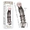 Anillo de Diente de Lobo de Cristal de Moda para Burlas y Provocaciones, Herramienta Erótica Sm, Anillo de Control de Eyaculación Masculina de Larga Duración, Productos para Adultos